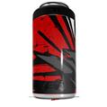 WraptorSkinz Skin Decal Wrap compatible with Yeti 16oz Tall Colster Can Cooler Insulator Baja 0040 Red (COOLER NOT INCLUDED)