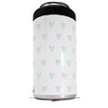 WraptorSkinz Skin Decal Wrap compatible with Yeti 16oz Tall Colster Can Cooler Insulator Hearts Light Blue (COOLER NOT INCLUDED)