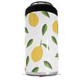 WraptorSkinz Skin Decal Wrap compatible with Yeti 16oz Tall Colster Can Cooler Insulator Lemon Leaves White (COOLER NOT INCLUDED)
