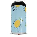 WraptorSkinz Skin Decal Wrap compatible with Yeti 16oz Tall Colster Can Cooler Insulator Lemon Blue (COOLER NOT INCLUDED)