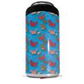 WraptorSkinz Skin Decal Wrap compatible with Yeti 16oz Tall Colster Can Cooler Insulator Crabs and Shells Blue Medium (COOLER NOT INCLUDED)