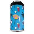 WraptorSkinz Skin Decal Wrap compatible with Yeti 16oz Tall Colster Can Cooler Insulator Beach Party Umbrellas Blue Medium (COOLER NOT INCLUDED)