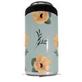 WraptorSkinz Skin Decal Wrap compatible with Yeti 16oz Tall Colster Can Cooler Insulator Poppy Orange Light Blue (COOLER NOT INCLUDED)