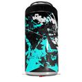 WraptorSkinz Skin Decal Wrap compatible with Yeti 16oz Tall Colster Can Cooler Insulator Baja 0003 Neon Teal (COOLER NOT INCLUDED)