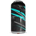 WraptorSkinz Skin Decal Wrap compatible with Yeti 16oz Tall Colster Can Cooler Insulator Baja 0014 Neon Teal (COOLER NOT INCLUDED)