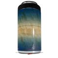 WraptorSkinz Skin Decal Wrap compatible with Yeti 16oz Tall Colster Can Cooler Insulator Exotic Wood Beeswing Eucalyptus Burst Deep Blue (COOLER NOT INCLUDED)