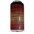WraptorSkinz Skin Decal Wrap compatible with Yeti 16oz Tall Colster Can Cooler Insulator Exotic Wood Pommele Sapele Burst Fire Red (COOLER NOT INCLUDED)
