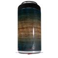 WraptorSkinz Skin Decal Wrap compatible with Yeti 16oz Tall Colster Can Cooler Insulator Exotic Wood Pommele Sapele Burst Deep Blue (COOLER NOT INCLUDED)