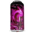 WraptorSkinz Skin Decal Wrap compatible with Yeti 16oz Tall Colster Can Cooler Insulator Liquid Metal Chrome Hot Pink Fuchsia (COOLER NOT INCLUDED)