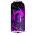 WraptorSkinz Skin Decal Wrap compatible with Yeti 16oz Tall Colster Can Cooler Insulator Liquid Metal Chrome Purple (COOLER NOT INCLUDED)