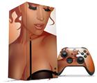 WraptorSkinz Skin Wrap compatible with the 2020 XBOX Series X Console and Controller 0range Pin Up Girl (XBOX NOT INCLUDED)
