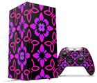 WraptorSkinz Skin Wrap compatible with the 2020 XBOX Series X Console and Controller Pink Floral (XBOX NOT INCLUDED)