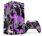 WraptorSkinz Skin Wrap compatible with the 2020 XBOX Series X Console and Controller SceneKid Purple (XBOX NOT INCLUDED)