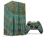 WraptorSkinz Skin Wrap compatible with the 2020 XBOX Series X Console and Controller Tie Dye Turquoise Stripes (XBOX NOT INCLUDED)