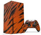 WraptorSkinz Skin Wrap compatible with the 2020 XBOX Series X Console and Controller Tie Dye Bengal Side Stripes (XBOX NOT INCLUDED)