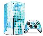 WraptorSkinz Skin Wrap compatible with the 2020 XBOX Series X Console and Controller Electro Graffiti Blue (XBOX NOT INCLUDED)