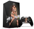 WraptorSkinz Skin Wrap compatible with the 2020 XBOX Series X Console and Controller Missle Army Pinup Girl (XBOX NOT INCLUDED)