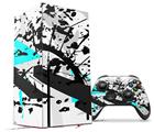 WraptorSkinz Skin Wrap compatible with the 2020 XBOX Series X Console and Controller Baja 0018 Neon Teal (XBOX NOT INCLUDED)