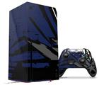 WraptorSkinz Skin Wrap compatible with the 2020 XBOX Series X Console and Controller Baja 0040 Blue Navy (XBOX NOT INCLUDED)