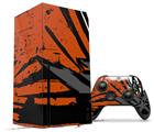 WraptorSkinz Skin Wrap compatible with the 2020 XBOX Series X Console and Controller Baja 0040 Orange Burnt (XBOX NOT INCLUDED)