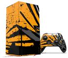 WraptorSkinz Skin Wrap compatible with the 2020 XBOX Series X Console and Controller Baja 0040 Orange (XBOX NOT INCLUDED)