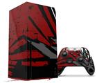 WraptorSkinz Skin Wrap compatible with the 2020 XBOX Series X Console and Controller Baja 0040 Red Dark (XBOX NOT INCLUDED)
