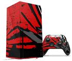 WraptorSkinz Skin Wrap compatible with the 2020 XBOX Series X Console and Controller Baja 0040 Red (XBOX NOT INCLUDED)
