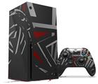 WraptorSkinz Skin Wrap compatible with the 2020 XBOX Series X Console and Controller Baja 0023 Red Dark (XBOX NOT INCLUDED)