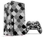 WraptorSkinz Skin Wrap compatible with the 2020 XBOX Series X Console and Controller Scales Black (XBOX NOT INCLUDED)