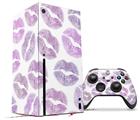 WraptorSkinz Skin Wrap compatible with the 2020 XBOX Series X Console and Controller Purple Lips (XBOX NOT INCLUDED)