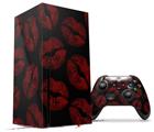 WraptorSkinz Skin Wrap compatible with the 2020 XBOX Series X Console and Controller Red And Black Lips (XBOX NOT INCLUDED)