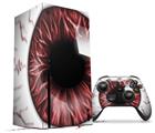 WraptorSkinz Skin Wrap compatible with the 2020 XBOX Series X Console and Controller Eyeball Red (XBOX NOT INCLUDED)