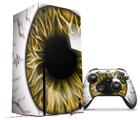 WraptorSkinz Skin Wrap compatible with the 2020 XBOX Series X Console and Controller Eyeball Orange (XBOX NOT INCLUDED)