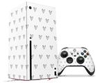 WraptorSkinz Skin Wrap compatible with the 2020 XBOX Series X Console and Controller Hearts Gray (XBOX NOT INCLUDED)
