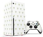 WraptorSkinz Skin Wrap compatible with the 2020 XBOX Series X Console and Controller Hearts Green (XBOX NOT INCLUDED)