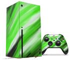 WraptorSkinz Skin Wrap compatible with the 2020 XBOX Series X Console and Controller Paint Blend Green (XBOX NOT INCLUDED)