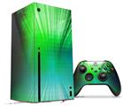 WraptorSkinz Skin Wrap compatible with the 2020 XBOX Series X Console and Controller Bent Light Greenish (XBOX NOT INCLUDED)