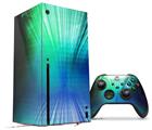 WraptorSkinz Skin Wrap compatible with the 2020 XBOX Series X Console and Controller Bent Light Seafoam Greenish (XBOX NOT INCLUDED)