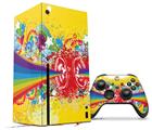 WraptorSkinz Skin Wrap compatible with the 2020 XBOX Series X Console and Controller Rainbow Music (XBOX NOT INCLUDED)