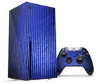 WraptorSkinz Skin Wrap compatible with the 2020 XBOX Series X Console and Controller Binary Rain Blue (XBOX NOT INCLUDED)