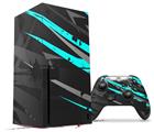 WraptorSkinz Skin Wrap compatible with the 2020 XBOX Series X Console and Controller Baja 0014 Neon Teal (XBOX NOT INCLUDED)