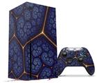 WraptorSkinz Skin Wrap compatible with the 2020 XBOX Series X Console and Controller Linear Cosmos Blue (XBOX NOT INCLUDED)