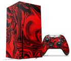 WraptorSkinz Skin Wrap compatible with the 2020 XBOX Series X Console and Controller Liquid Metal Chrome Red (XBOX NOT INCLUDED)