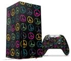 WraptorSkinz Skin Wrap compatible with the 2020 XBOX Series X Console and Controller Kearas Peace Signs Black (XBOX NOT INCLUDED)