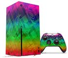 WraptorSkinz Skin Wrap compatible with the 2020 XBOX Series X Console and Controller Rainbow Butterflies (XBOX NOT INCLUDED)