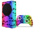 WraptorSkinz Skin Wrap compatible with the 2020 XBOX Series S Console and Controller Rainbow Skull Collection (XBOX NOT INCLUDED)