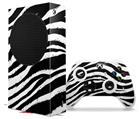 WraptorSkinz Skin Wrap compatible with the 2020 XBOX Series S Console and Controller Zebra (XBOX NOT INCLUDED)