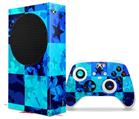 WraptorSkinz Skin Wrap compatible with the 2020 XBOX Series S Console and Controller Blue Star Checkers (XBOX NOT INCLUDED)
