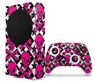 WraptorSkinz Skin Wrap compatible with the 2020 XBOX Series S Console and Controller Pink Skulls and Stars (XBOX NOT INCLUDED)