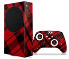 WraptorSkinz Skin Wrap compatible with the 2020 XBOX Series S Console and Controller Red Plaid (XBOX NOT INCLUDED)
